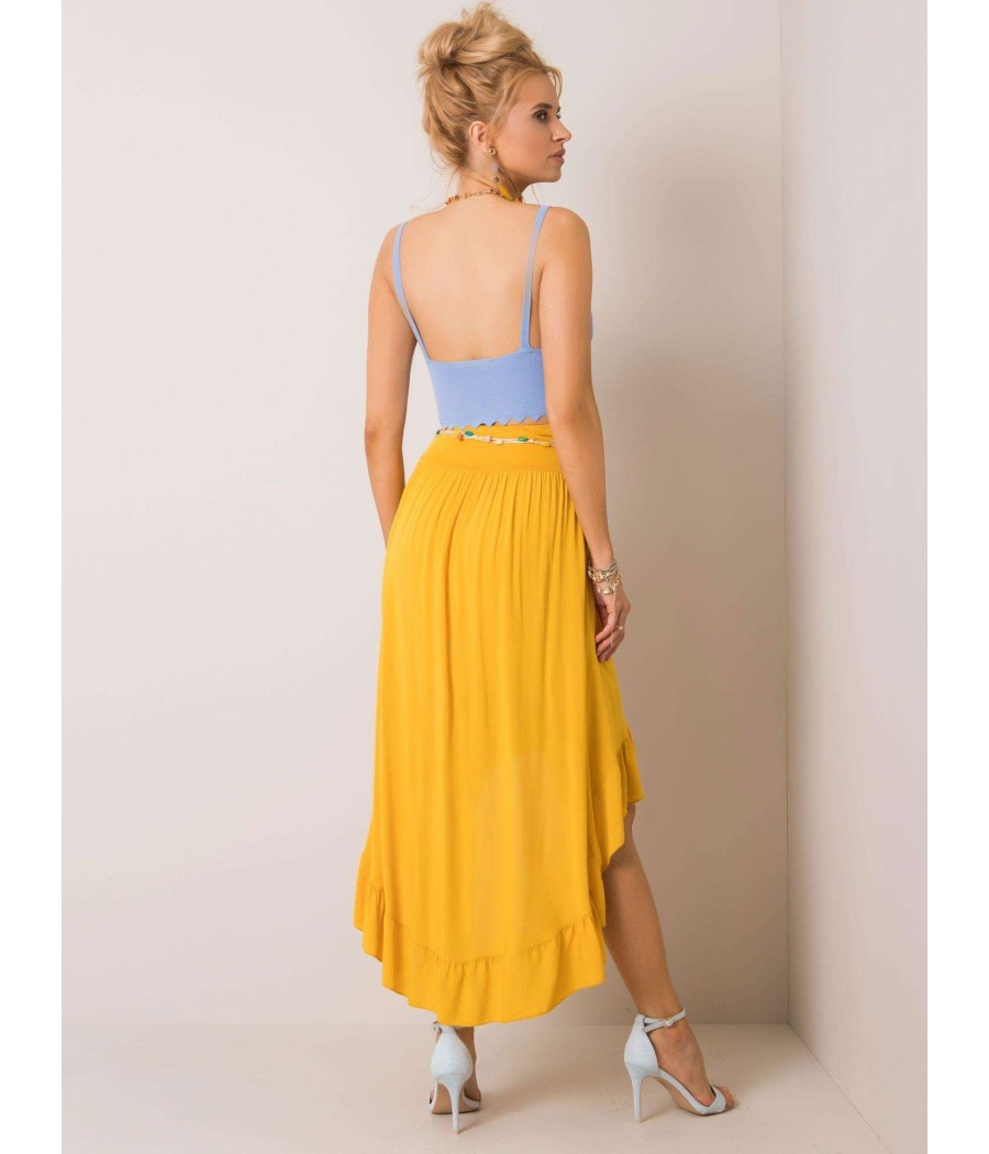 Przepiękna asymetryczna spódnica z falbaną i paskiem w xoni butik!